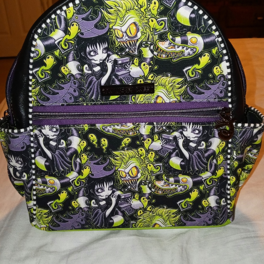 Handmade Beetlejuice Mini Backpack